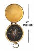 BR 4884AX - 2pcs Gold Plated Pocket Compass